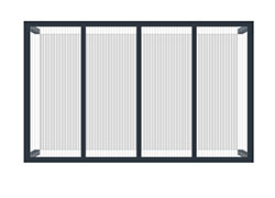 Schéma n°1 d'exemple de la configuration de la Pergola CLIMALUX Autoportée