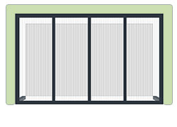 Schéma n°4 d'exemple de la configuration standard du Carport CLIMALUX Solaire