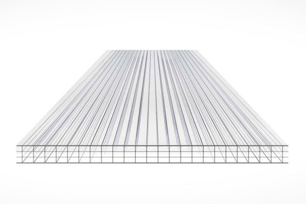 Schéma de la Plaque Polycarbonate 10mm 4P Clair Schéma de la Plaque Polycarbonate 10mm 4P Clair