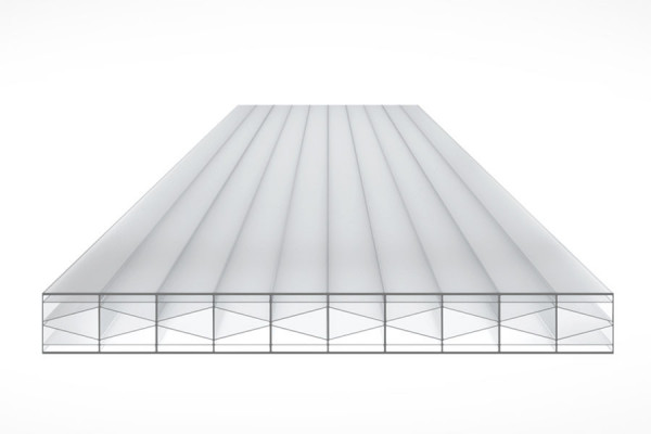 Schéma de la Plaque Polycarbonate 16mm TOP-X6 Clair Schéma de la Plaque Polycarbonate 16mm TOP-X6 Clair