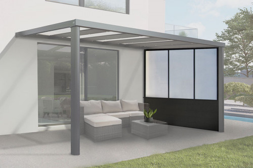 Photo n°1 de la Paroi Latérale Mixte pour Pergola
