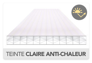Plaque Polycarbonate 16mm PRIMALITE Clair Anti-chaleur