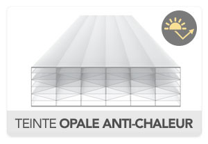 Plaque Polycarbonate 32mm REFLEX PEARL Opal Anti-chaleur