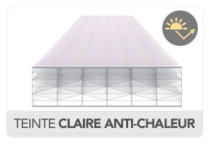 Plaque Polycarbonate 32mm PRIMALITE Clair Anti-chaleur