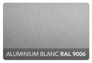 Aluminium Blanc RAL 9006 Structuré