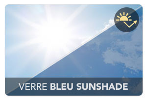 Double Vitrage Bleu Anti-chaleur (SUNSHADE BLUE 0.9) 24mm