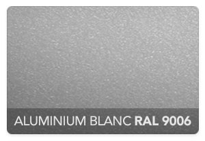 Aluminium Blanc RAL 9006 Structuré Métallisé