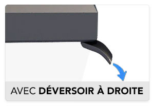 Avec   Déversoir à Droite