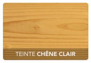 Teinte Chêne Clair (Finition Autoclave Lazurée)