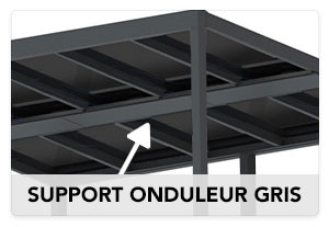 Support Onduleur Gris