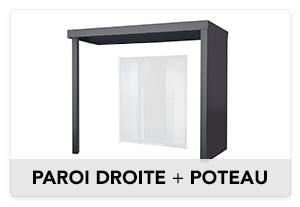 Avec Paroi Latérale Droite et Poteau