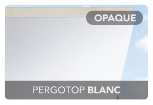 Plaque 16mm PERGOTOP STD Blanc/Blanc