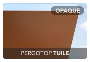 Plaque 32mm PERGOTOP ACOUSTIC Tuile/Blanc