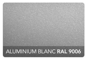 Aluminium Blanc RAL 9006 Structuré