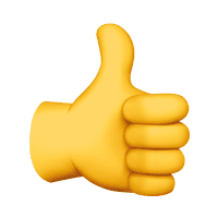 Emoji pouce vers le haut