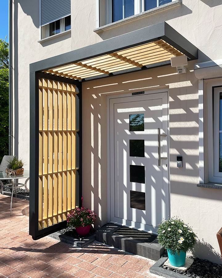 Photo n°4 de l'Auvent de Porte d'Entrée BS TIMBER-LINE
