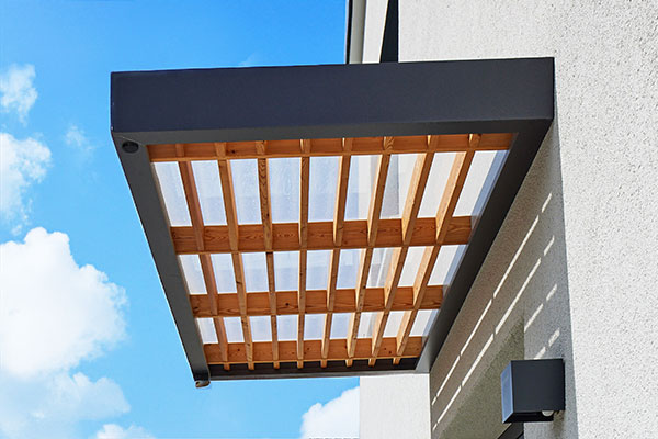 Photo de l'Auvent de Porte d'Entrée BS TIMBER-LINE