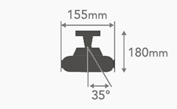 Schema des dimensions de profil du chauffage