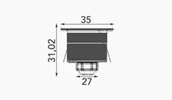 Schéma du Spot LED encastré