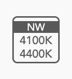 Picto de la caractéristique NW à 4100K et 4400K