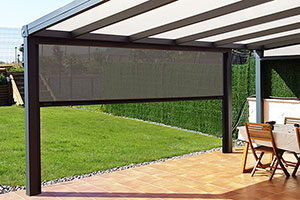 Photo n°1 du Store Screen Motorisé IMPERIAL ZIP pour Pergola