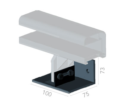 Schéma du Support de fixation de type T