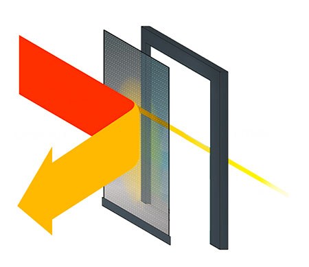 Image d'exemple de tissus de protection solaire Mermet