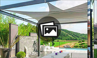 Photo n°1 du Voile d'Ombrage Extensible pour Pergola