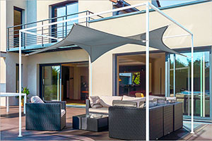 Photo n°4 du Voile d'Ombrage Extensible pour Pergola