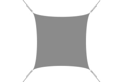 Schéma du Voile d'Ombrage de forme carrée
