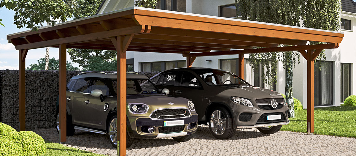 Photo d'un Carport Bois EMSLAND XL Autoporté