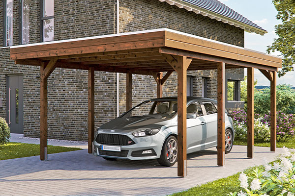 Photo d'un Carport Bois FRIESLAND