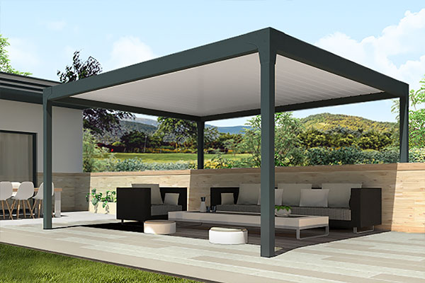 Photo d'une Pergola Bioclimatque HORIZON Autoportée