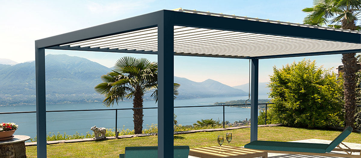 Photo d'une toiture Pergola Bioclimatique SUNLITE