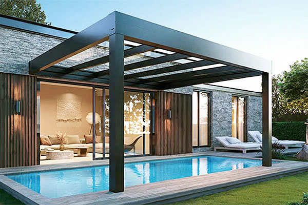 Photo d'une Pergola Aluminium CUBO-EZIE pour piscine
