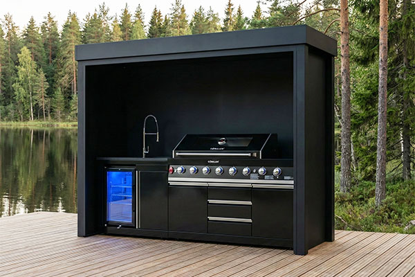 Photo du SMOKEBOX Essentiel L équipé d'un store de façade