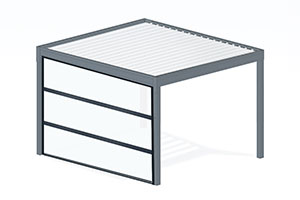 Option Paroi Polycarbonate Horizontale