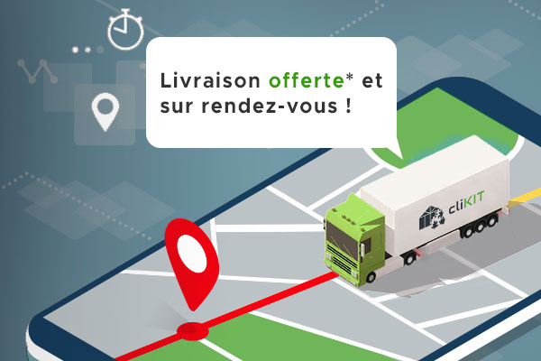 Schéma de la livraison offerte sur rendez-vous