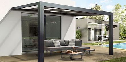 Photo d'une pergola aluminium