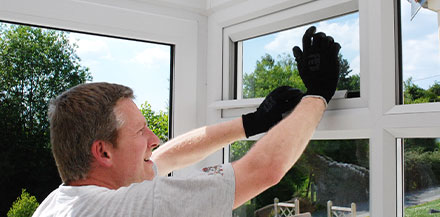 Photo d'installation d'un sas d'entrée