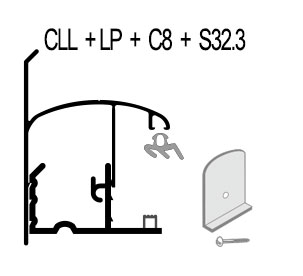 Schema du Pack Profil latéral du Kit 32mm