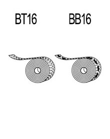 Schema du Rubans adhésifs pour plaques du Kit 32mm