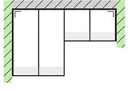 Schema n°1 de la Configuration Personnalisée de la Toiture de Véranda Climalux