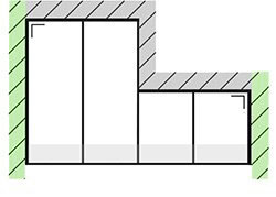 Schema n°2 de la Configuration Personnalisée de la Toiture de Véranda Climalux