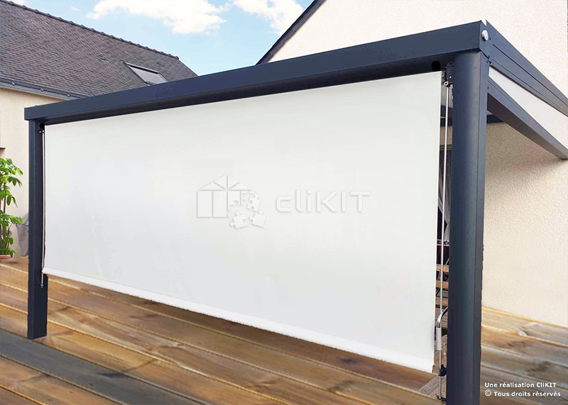 Store Vertical à Guides pour Pergola en Kit et Sur-Mesure | CliKIT