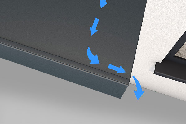 Photo de l'Auvent de Porte d'Entrée BS sans déversoir