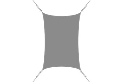Schéma du Voile d'Ombrage de forme rectangulaire