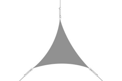 Schéma du Voile d'Ombrage de forme triangulaire