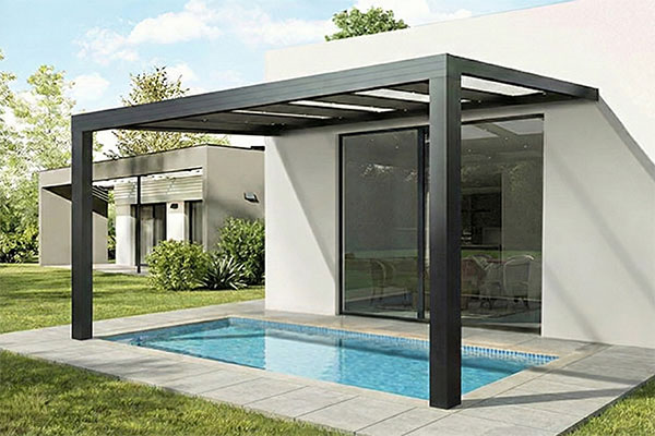 Photo d'une Pergola Aluminium HORIZON pour piscine
