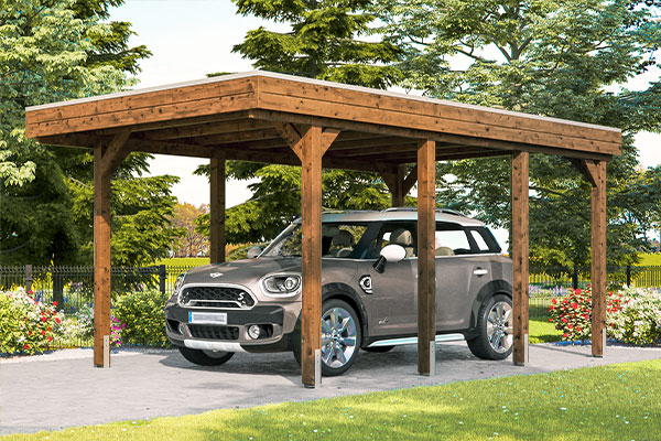 Photo d'un Carport Bois FRIESLAND